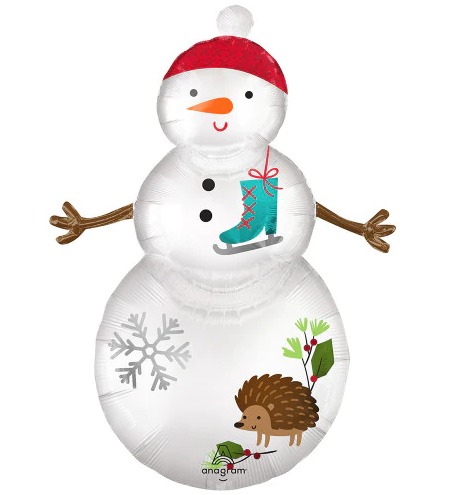 Pkg Woodland Snowman 38"